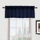 United Curtain Metro Woven Straight Valance  54 by 16-Inch  Navy by United Curtain - B01NCWFYNT